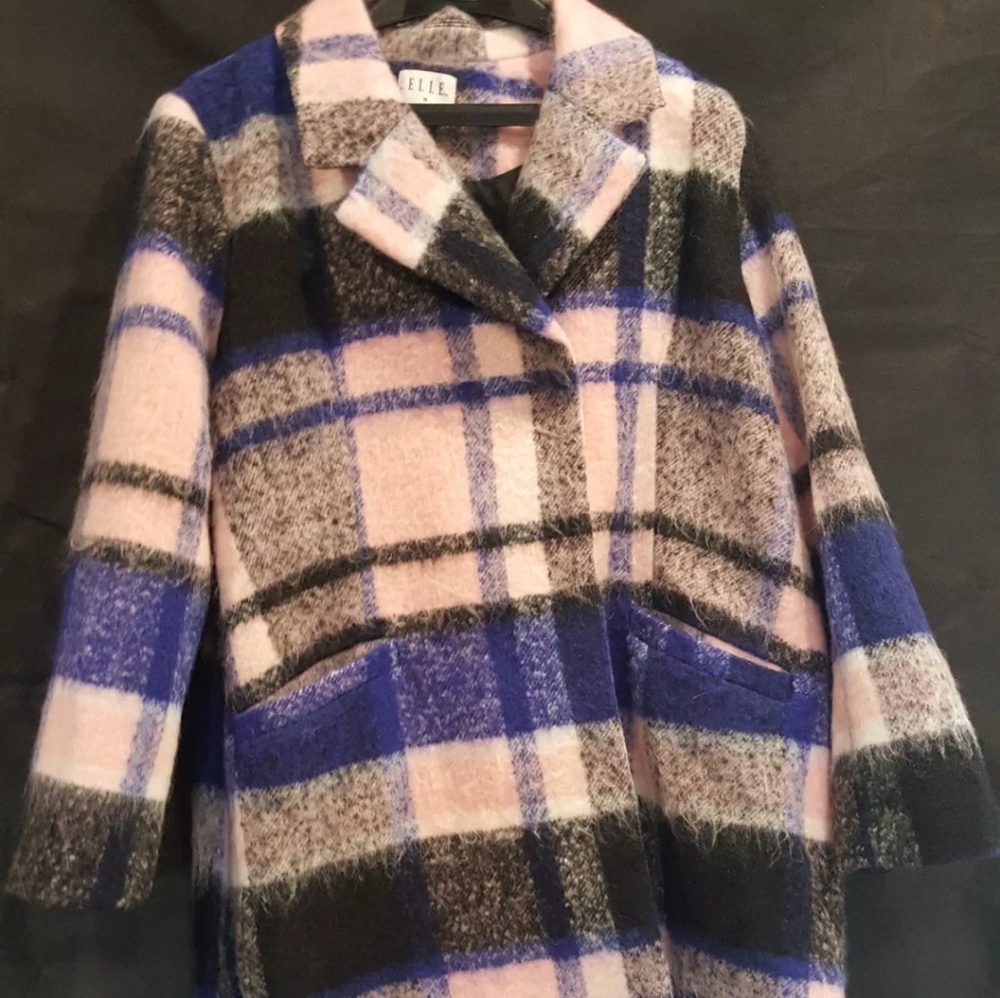 Elle Poly Wool Blend Jacket CoatWomen's Sz 16